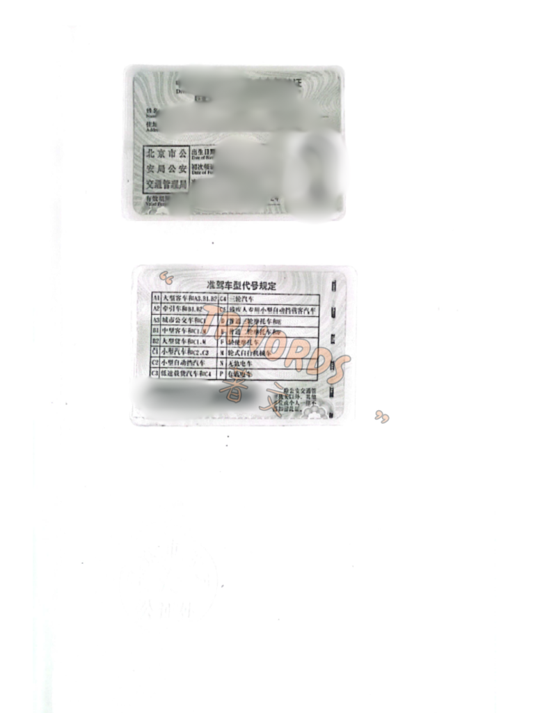 中国驾照在西班牙