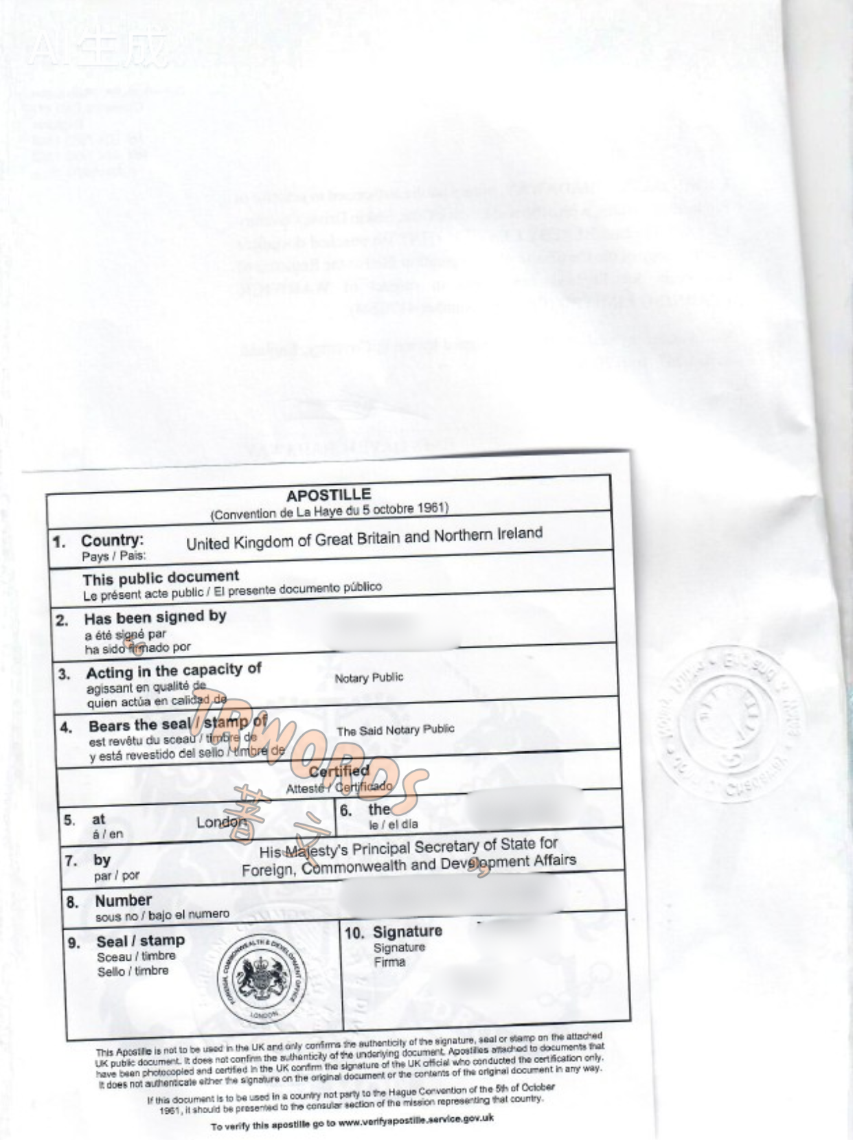 Read more about the article 英国海牙认证 代办服务：简化您的国际认证流程