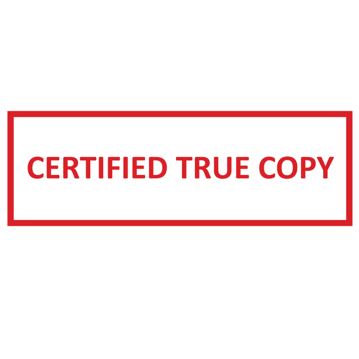 英国律师核证副本  Certified True Copy