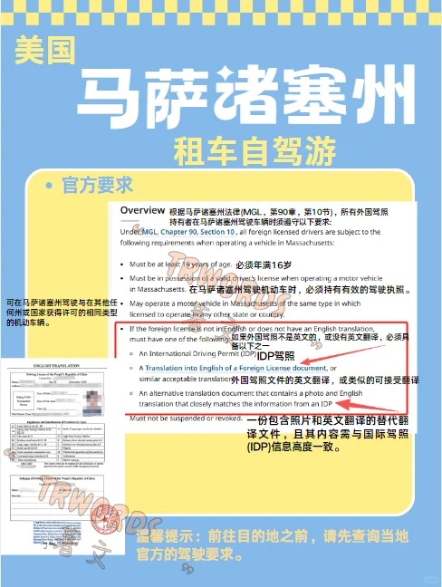 Read more about the article 🚗美国｜马萨诸塞州租车自驾攻略