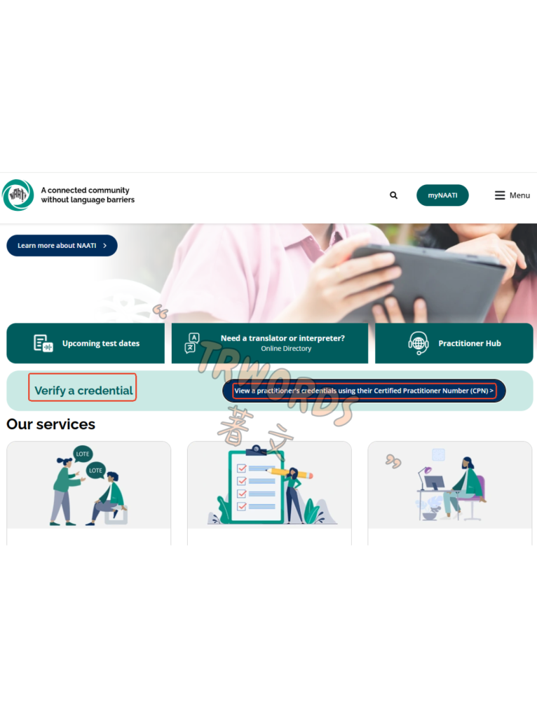 Verify a NAATI-Certified Translator1